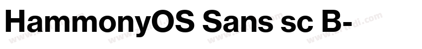 HammonyOS Sans sc B字体转换 HammonyOS Sans sc B字体转换